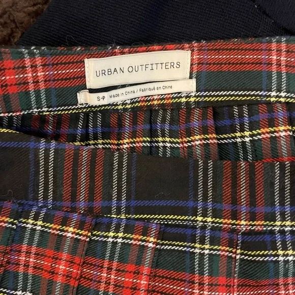 Urban Outfitters Plaid Pleated Mini Skirt Size S - Picture 3 of 5